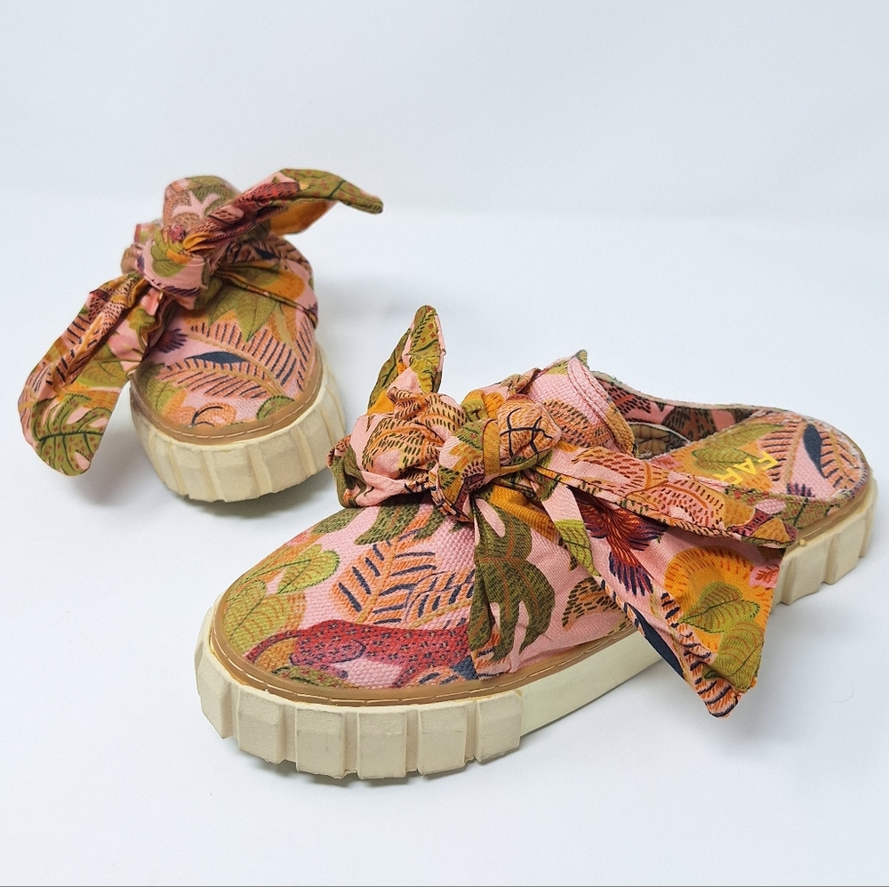 FARM RIO Summer Dream Tropical Mule Sneakers Shoes Size 8
